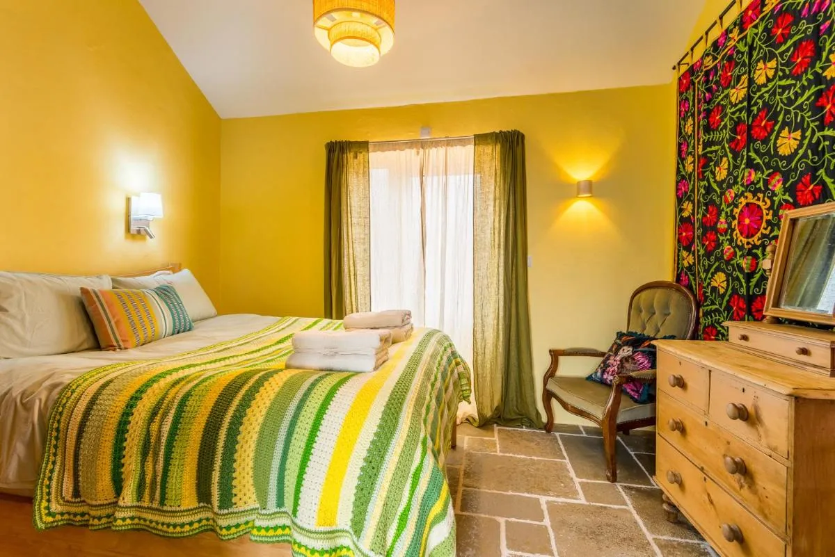 Image 1 of Polrunny Farm sea view Blueberry Cottage with log burner