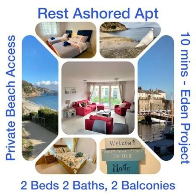 Image 6 of Stunning Apartment, balconies, private beach, coast path